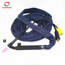 WP9FV TIG Torch 4m 13ft Gas Tungsten Arc Welding Torch WP9 Argon Air Cooled Flexible Neck Gas Valve TIG Welding Torch