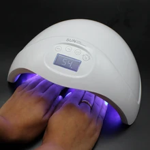 Sun5 plus 48 Вт Профессиональная лампа для ногтей УФ-лампа Сушилка для ногтей УФ-гель светодиодный аппарат для ногтей инфракрасный датчик