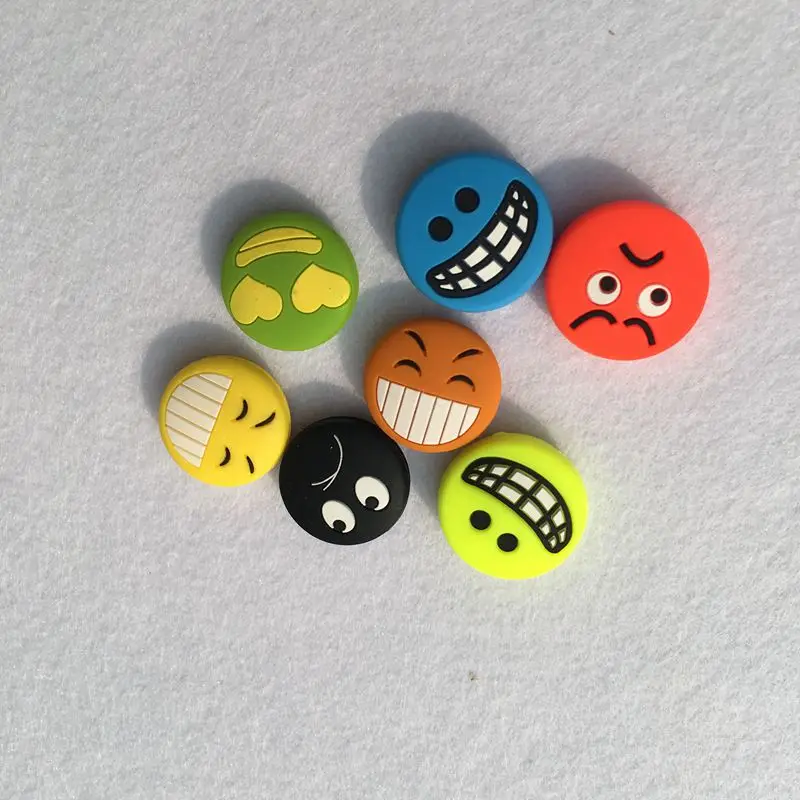 10Pcs NEW Silicone tennis racket vibration dampeners,Funny smiles