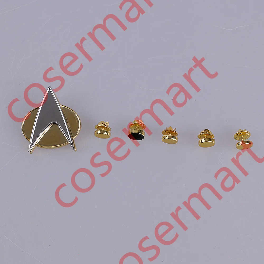 Star Trek Voyager Communicator Metal Badges Pin&Rank PipPips 6pcs Set Cosplay Prop (4)