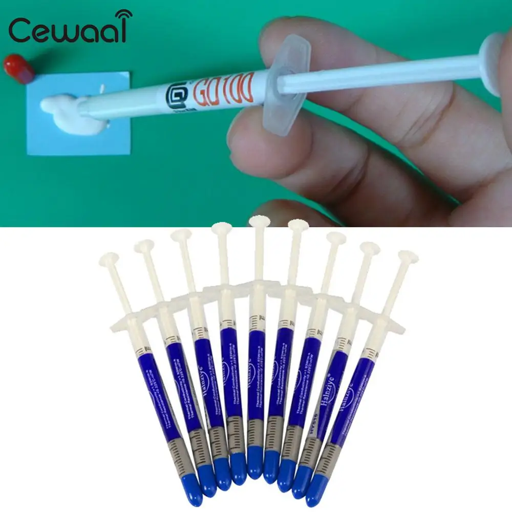 10 шт./партия Теплопроводящая паста термопаста теплоотвод паста кулеры высокая производительность для cpu GPU IC Intel AMD