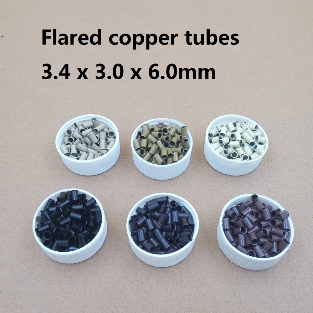 

flare Euro Lock copper tubes Micro Rings links beads for stick I tip hair extensions tools
