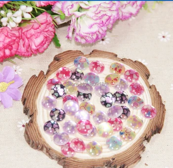 

free shipping Resin Peach heart cabochons for DIY phone case decoration Resin opals for DIY 6 color 30pcs/lot