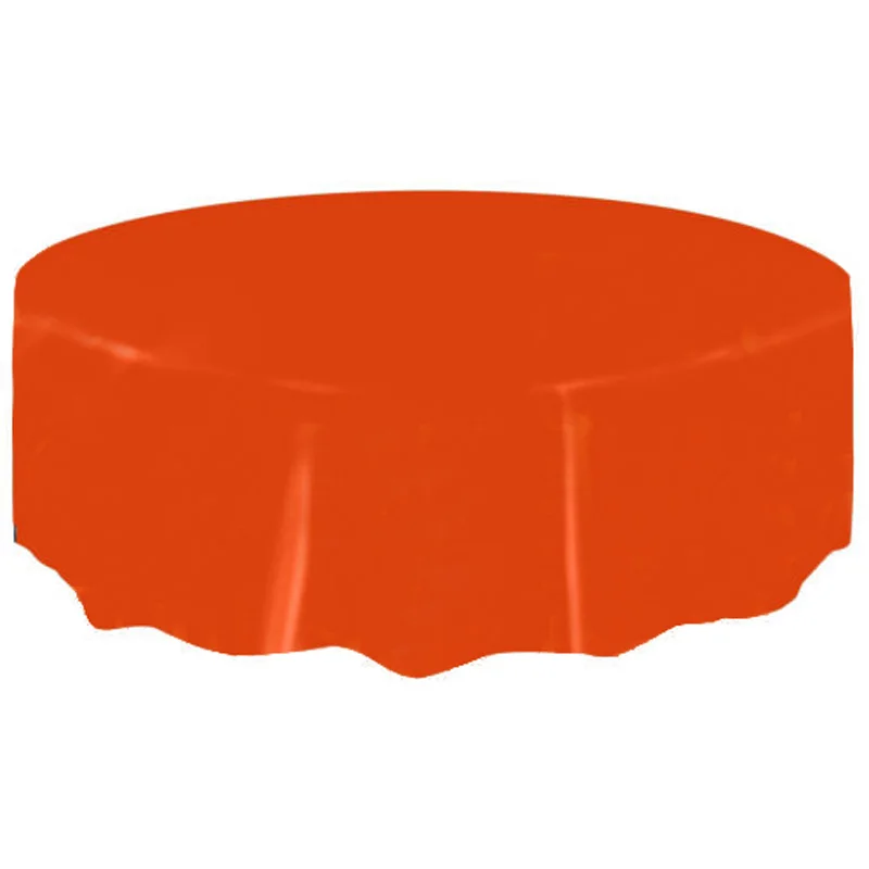 Wipe Clean Wedding BBQ Tablecloth Catering 11 Colors Plastic Party Round Covers Cloths Colors New High Quality