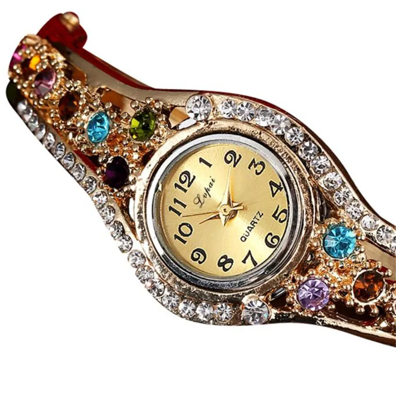 

Women watch luxury crystal new in 2019 LVPAI Hot Sale Fashion Luxury Women's Watches Women Bracelet Watch relogio feminino 30X