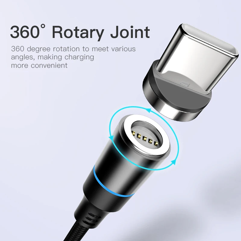! ACCEZZ 3A Магнитный usb кабель для быстрой зарядки iPhone 7 XR XS Plus Micro USB type C samsung Xiaomi LG