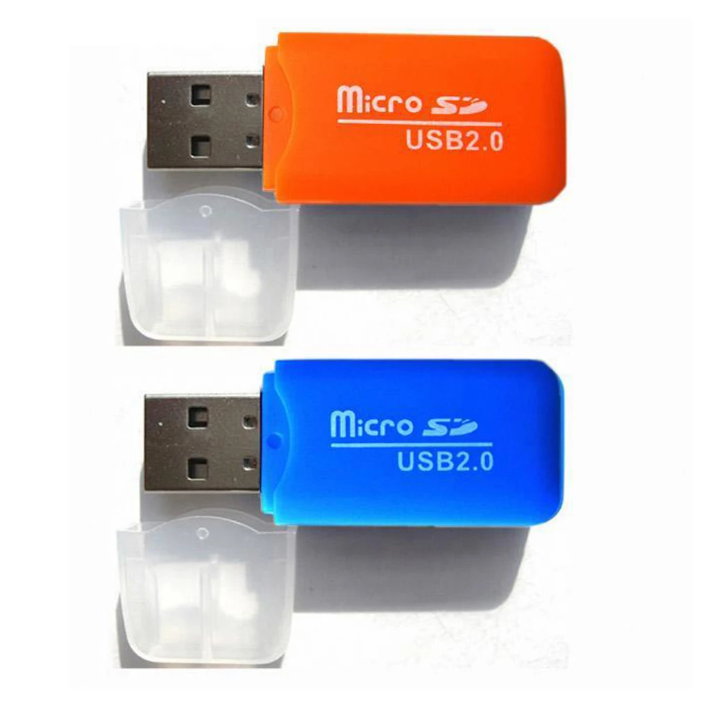 Портативный цветной высокоскоростной USB 2,0 Micro SD T-Flash TF устройство для чтения карт памяти Microsd Transflash на USB флэш-накопитель адаптер