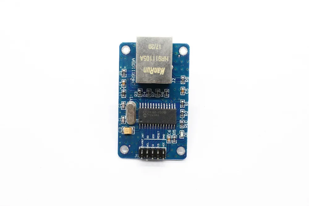 1 шт. ENC28J60 для сети Ethernet LAN Доска модуль Arduino 25 МГц с украшением в виде кристаллов AVR