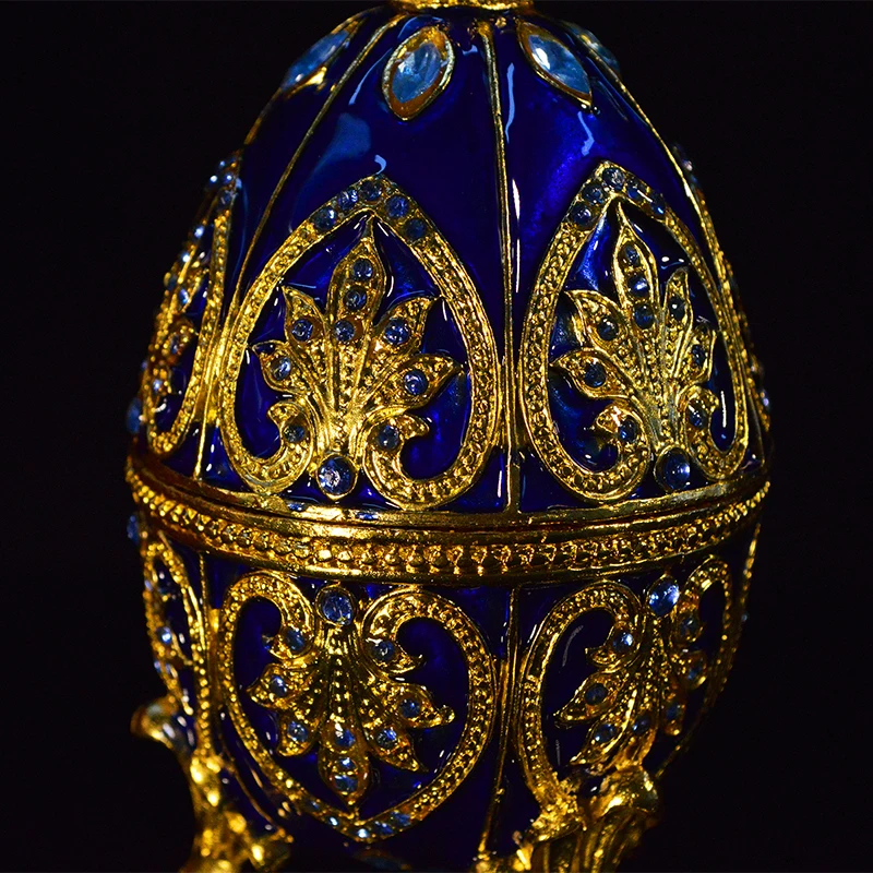 QIFU ручная работа красивые голубые яйца Faberge ювелирные изделия для