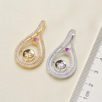 

Beautiful New Exquisite Pearl Pendant Mountings, Pendant Findings, Pendant Settings Jewelry Parts Fittings Women Accessories