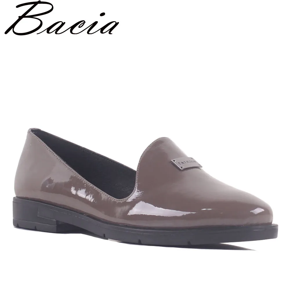 

Bacia Flats Brief Style Shoes Women Autumn Soft Leather Cow Leather Flat Heel Casual Shoes Womens Shoes Retro Brogues New SB051