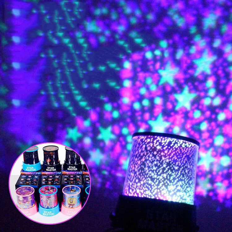Room Novelty Night Lights Projector Lamp Rotary Flashing Starry Star