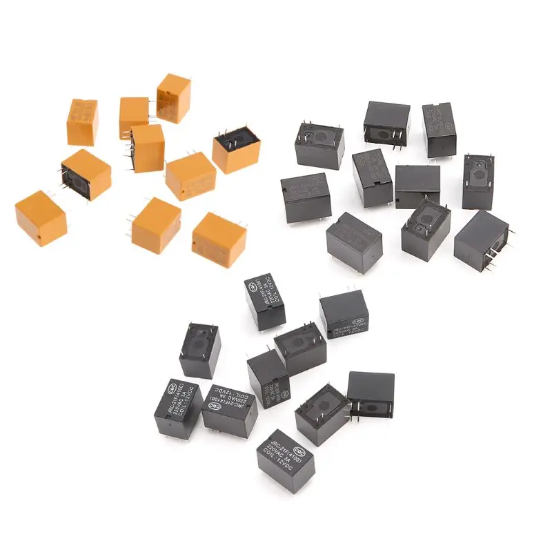 10pcs JRC 21F 4100 DC Mini Power Relay 6 pin PCB Mount ...