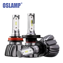 Oslamp LED H4 автомобилей лампы 6500 К все-в-одном Hi-Lo луч H4 светодиодные лампы для авто led 2WD 4WD фан-менее авто голову Лампы для мотоциклов внедорожник 50 Вт 8000lm csp чипы H4 фары для авто