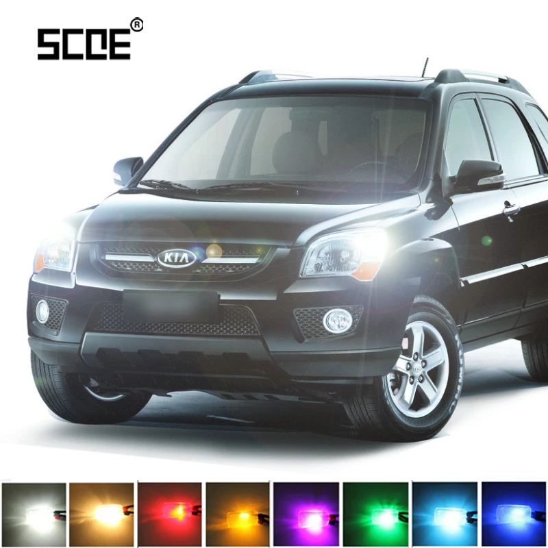 

SCOE 2X 12SMD LED Front Parking Side Marker Light Bulb Source For Kia Sportage 2 3 2005-2014 Car Styling No Heat High Quality