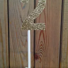 20 штук пользовательские блеск цифровой возраст два один кекс топперы первый день рождения кекс топперы, для дня рождения вечерние украшения