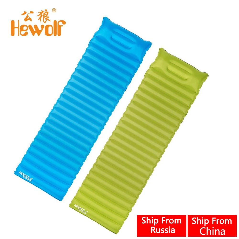 

Hewolf Ultralight Outdoor Air Mattress Moisture proof Inflatable Mat Camping Bed Tent Camping Sleeping Pad Nap Mat hot