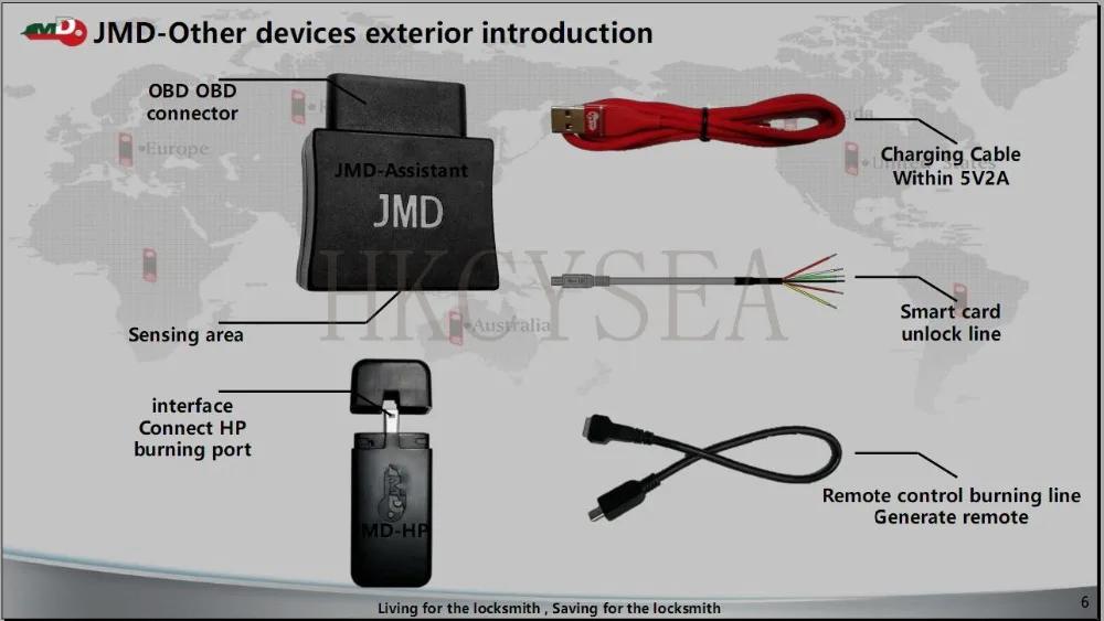 Горячая JMD Handy Baby II автоматический ключ инструмент для 4D/46/48/G чипы программист Handy Baby 2 мульти-язык+ G и 96 бит 48 функции