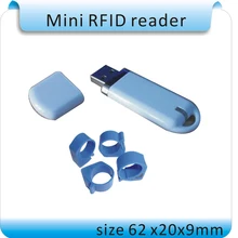 ISO11785/84 U-disky стиль 125-134,2 кГц FDX-B управление животными прибор для считывания этикеток, RFID считыватель меток животных+ 2 шт. метки