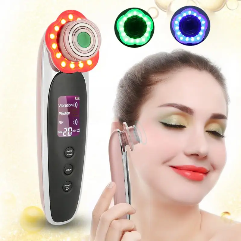RF Radio Frequency Beauty Machine LED Photon Face Skin Rejuvenation Massager Remover Wrinkle Facial Skin Tightening RF Radio Frequency Beauty Machine LED Photon Face Skin Rejuvenation Massager Remover Wrinkle Facial Skin Tightening