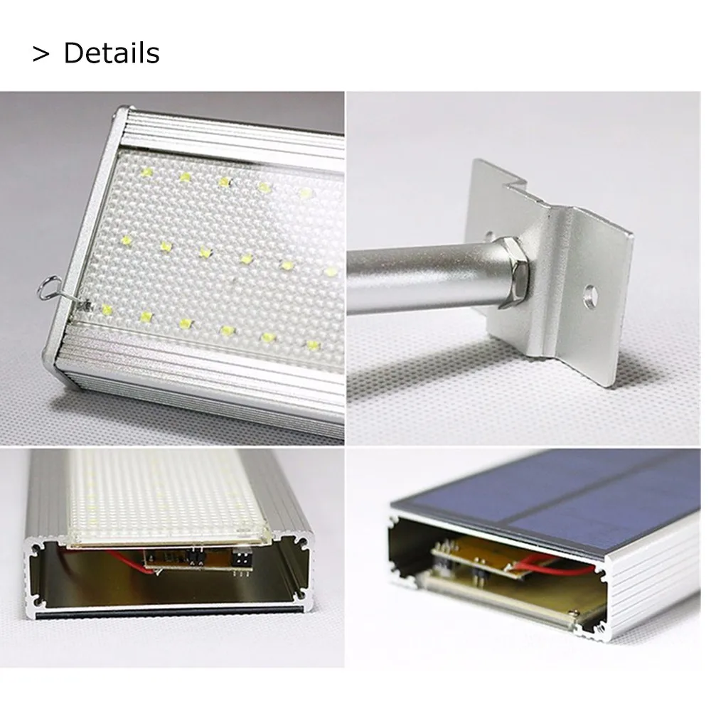 Radar de Microondas Sensor de Movimento Lâmpada de Parede Lâmpada de Rua ao ar Ip65 à Prova Solar Água Livre Segurança Spotslights 48led Luz 1000lm d' 7 48LED Luz 1000LM IP65 À Prova D'