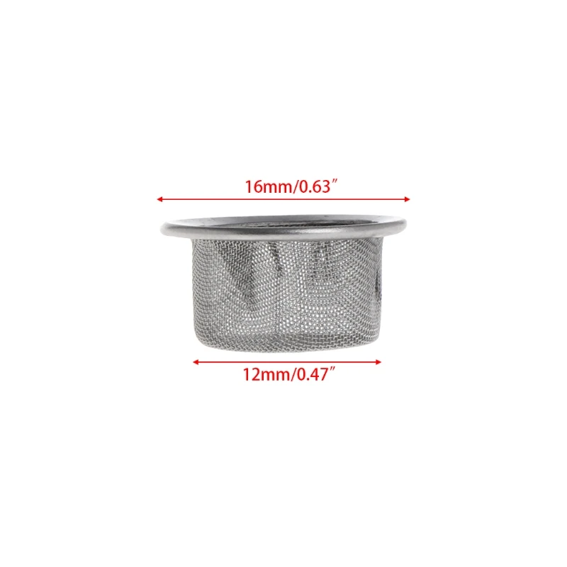 

10Pcs/Set Tobacco Smoking Pipe Metal Filter Screen Steel Mesh Concave Bowl Style