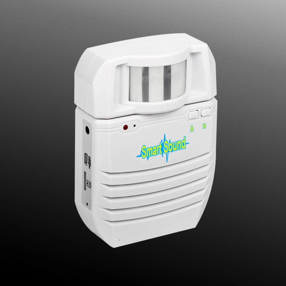

MP3 Infrared Induction Doorbell Wireless PIR Motion Human Body Sensor Activated Voice Prompter Gate Bell Broadcast Entry Alarm