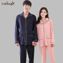 Для женщин пижамный комплект Пижама хлопок длинный рукав пара пижамный комплект осень-зима пижамы плюс Размеры Пижама Mujer пижамы M-XXL e1253