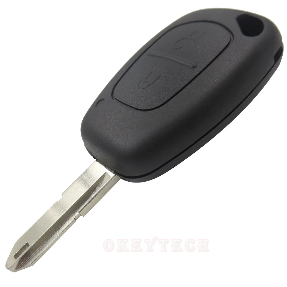 OkeyTech авто-Стайлинг 2 кнопки дистанционного ключа чехол Fob замена пустой оболочки для Renault traffic, Master Vivaro Movano Kangoo
