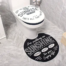 3 шт./компл. зима толстое, туалетное крышка сиденья Крышка Ванная комната моющаяся грелка Ткань Подушка для унитаза уборная, туалет крышка наборы для ухода за кожей