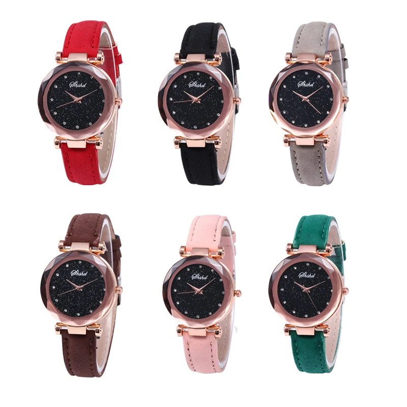 

Diamond Female Gift Watch Ladies Watchs Female Watch Women Rose Gold Watchs Luxury Alloy Leather Hardlex