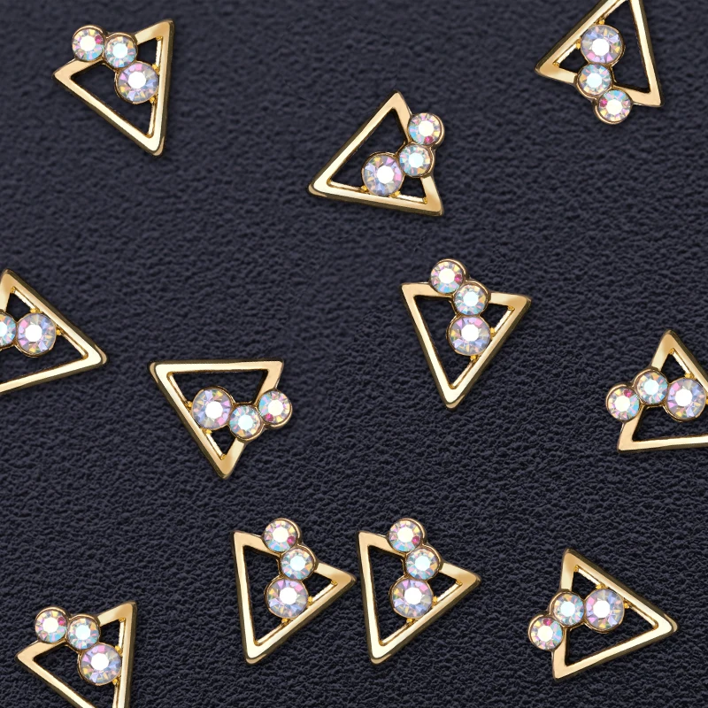 

5/10/20Pcs Crystal 3D Nail Rhinestone Mixed Shape Flat Bottom Rivet Studs Shining Nail Art Decorations Colorful Nail Charms