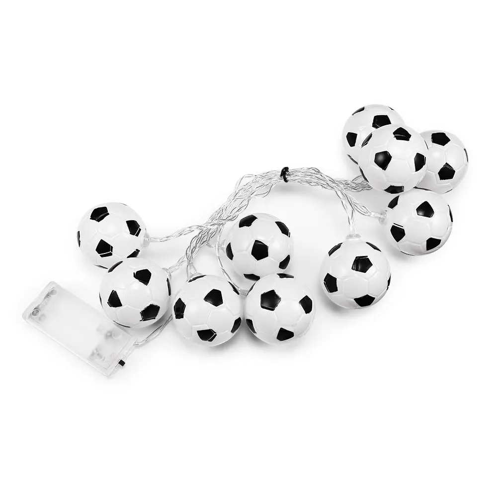 

2M 10 LEDs Soccer Ball String Light Battery Powered Fairy Festival Sport Festival Holiday Light Party Patio Garden Room Decor