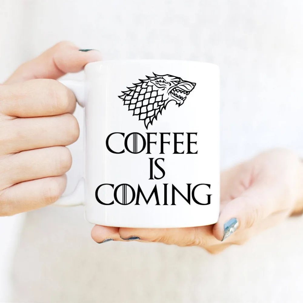

Light Magic Mug Stark Mugs 350ml game of thronse coffeeTea Mug moring milk mug cup best gift for your friends