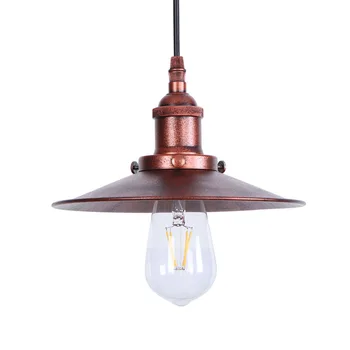 

Rusty American Iron led pendant light Industrial Vintage Creative Retro Loft Pendant Light Restaurant Lamp E27 RPL0018