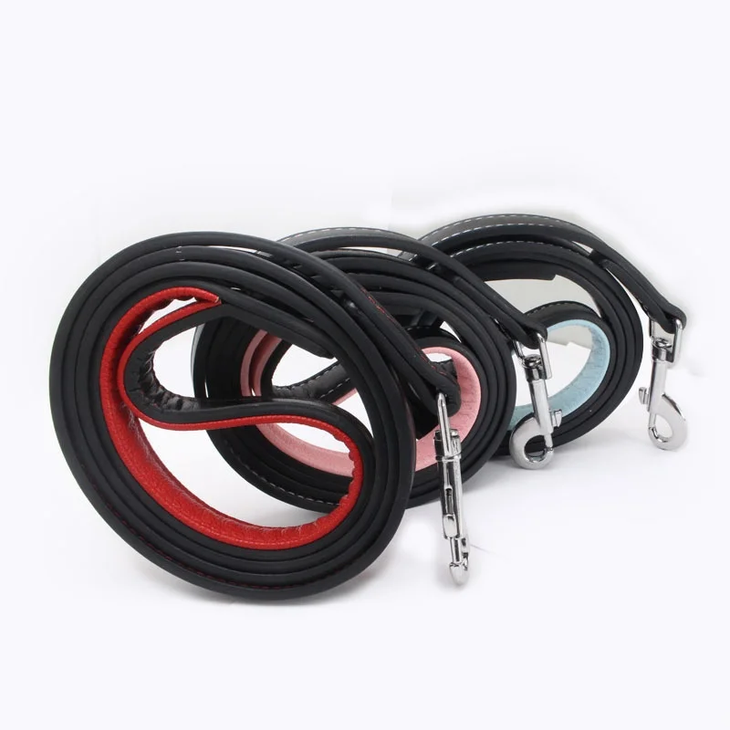 

Medium and Large Leather Traction Belt Double Layer Super Fiber High Toughness Durable Comfortable Handle Pet Products.
