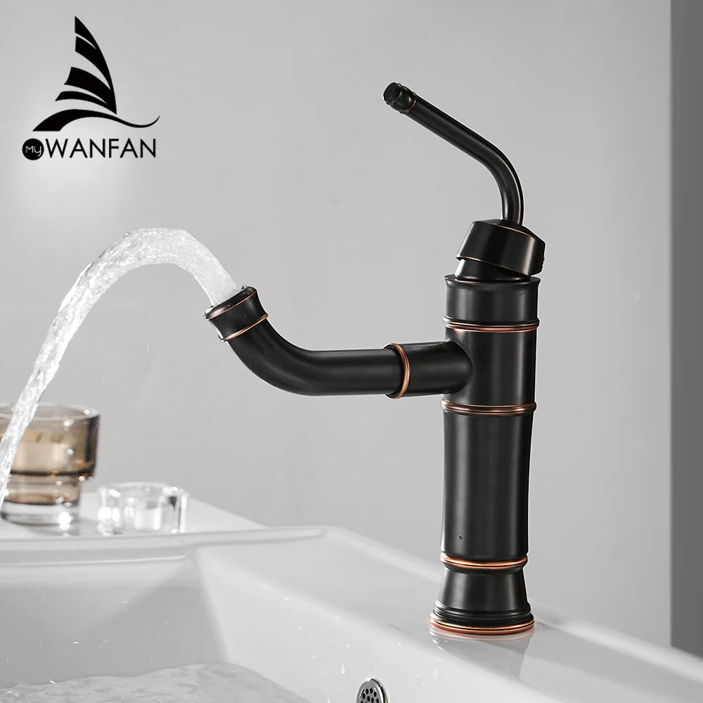 Смеситель для раковины Robinet Lavabo Ретро Черный кран краны ванной комнаты с одной