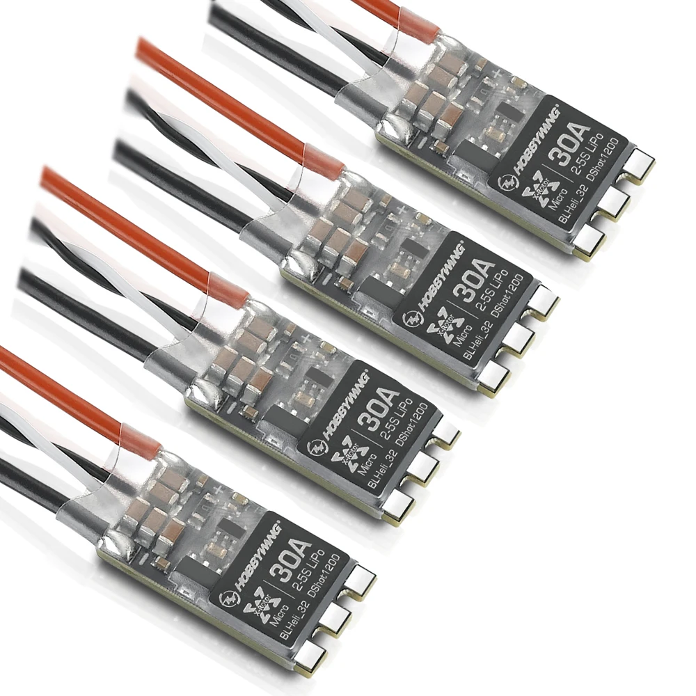 4 шт./лот Hobbywing XRotor Micro DShot1200 30A/40A BLHeli_32 для FPV бесщеточный ESC Квадрокоптер гоночный