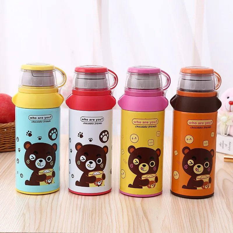 Buy 500ml Cute Kids Thermo Bottle with Straw Thermos
