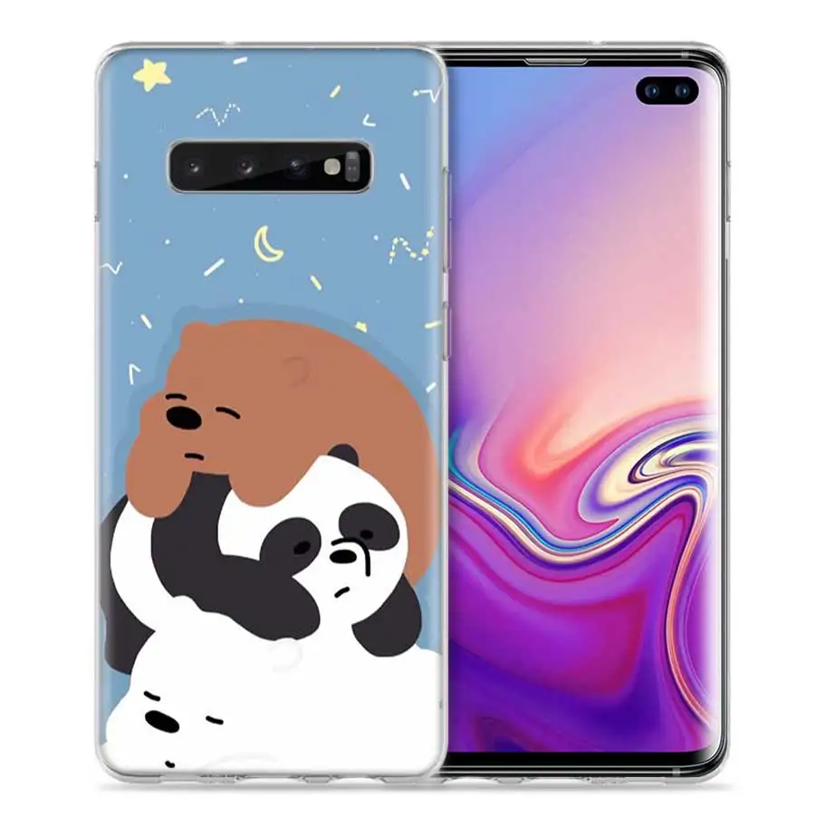 Мы льда голые медведи Чехол для samsung Galaxy S8 S9 S10 5G S10e S7 Note 8, 9, 10, J4 J6 плюс J5 J8 J3 силиконовый чехол для мобильного телефона с изображением персонажа мультфильмов сумки - Цвет: 10