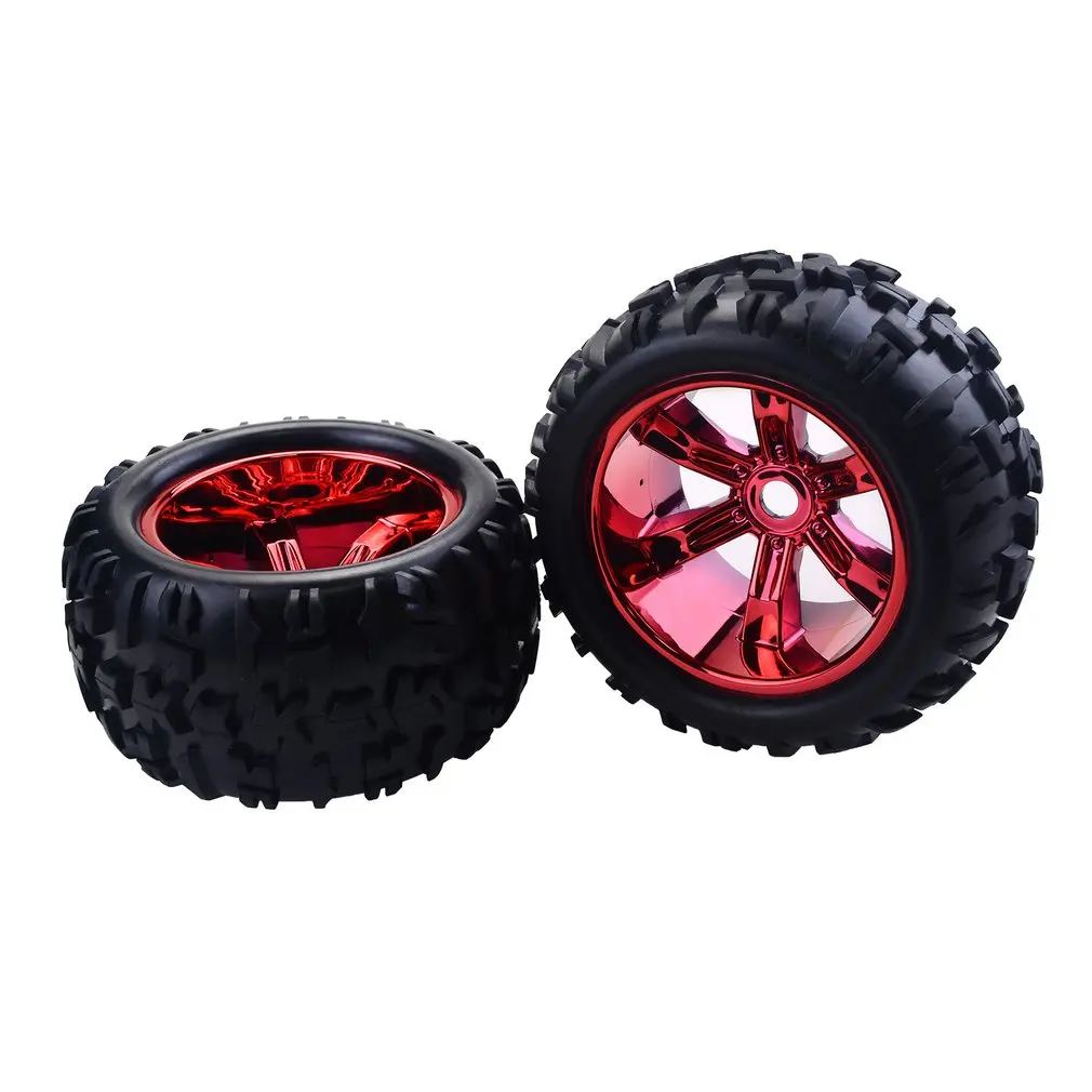 2 шт. RC колеса автомобиля обод шины для Redcat Hsp Kyosho Hobao Hongnor Team Losi GM HPI 1/8 Truggy монстр