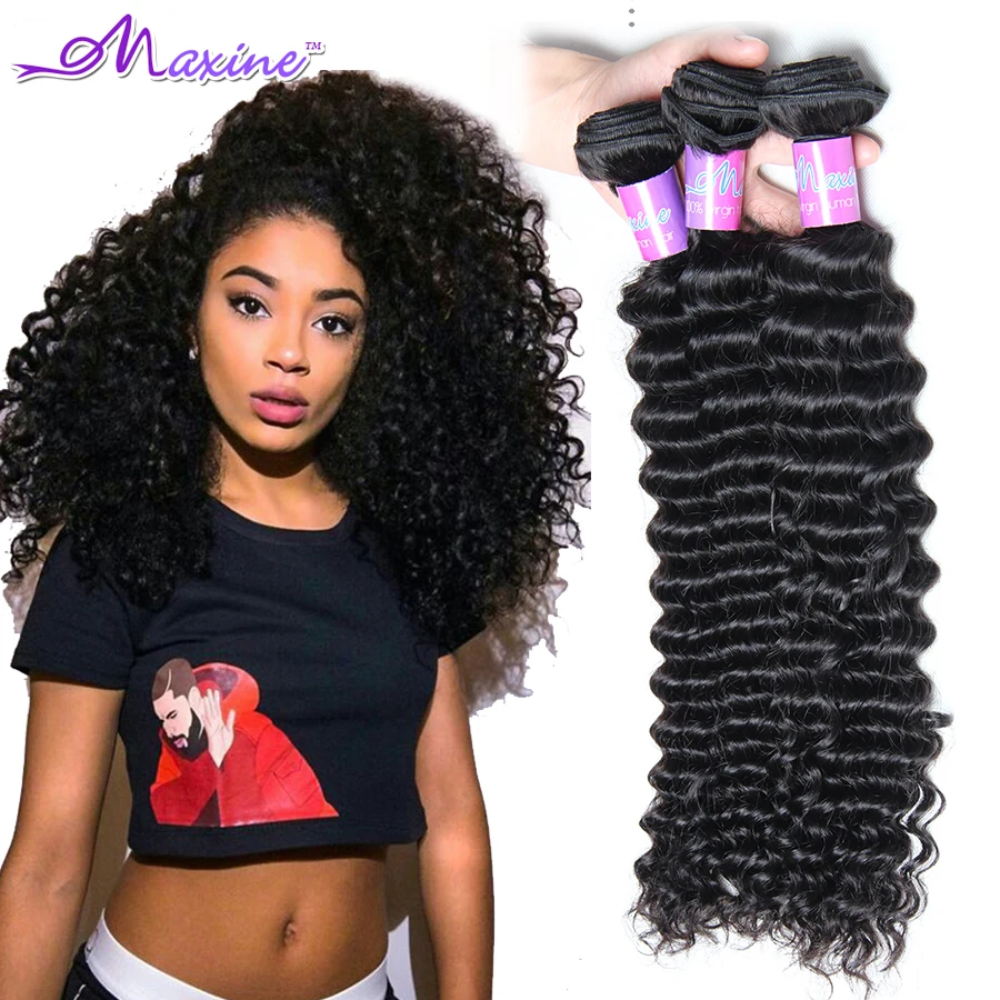 3 Bundles Peruvian Curly Virgin Hair Peruvian Deep Curly Virgin