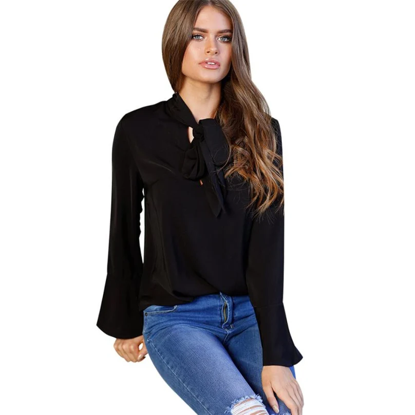 2018 Fashion Autumn Women Lace Blouses Korean Long Sleeve