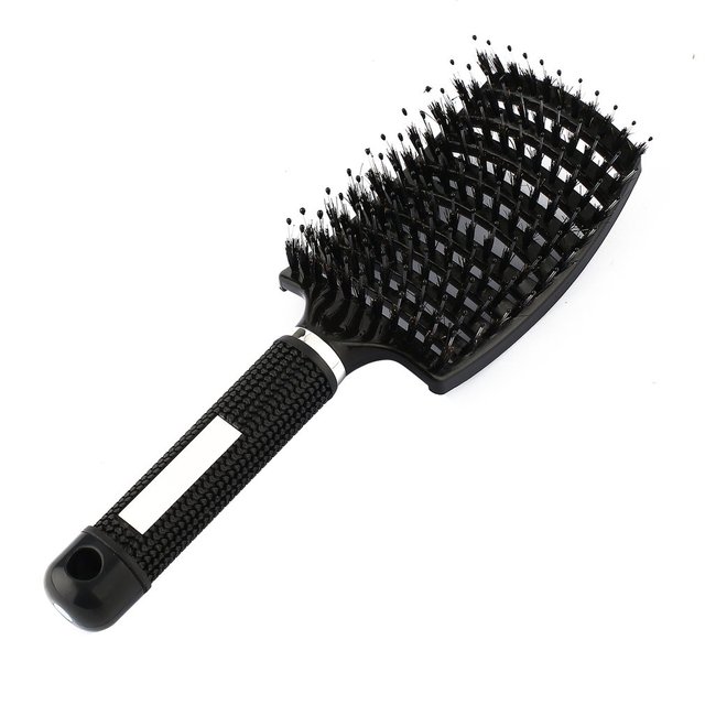 Hair Scalp Massage Comb Bristle Nylon Hairbrush Wet Curly Detangle Hair Brush For Salon Barber Hairdressing Styling Tools