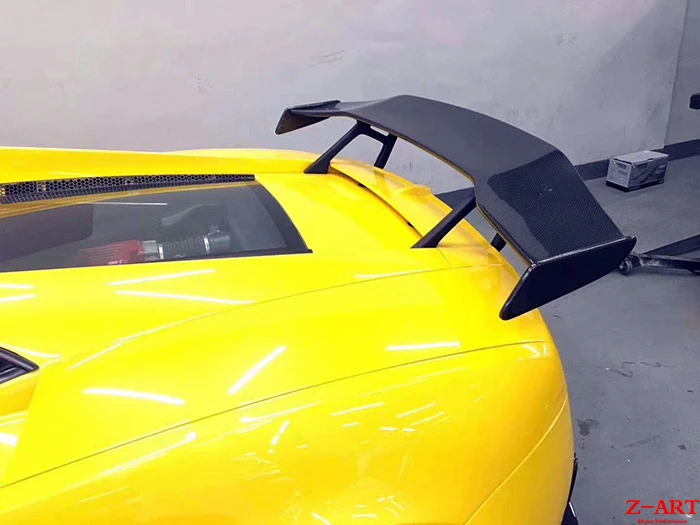 Z-ART углеродного волокна задний спойлер для Lamborghini Gallardo LP550 LP560 LP570 заднее крыло |