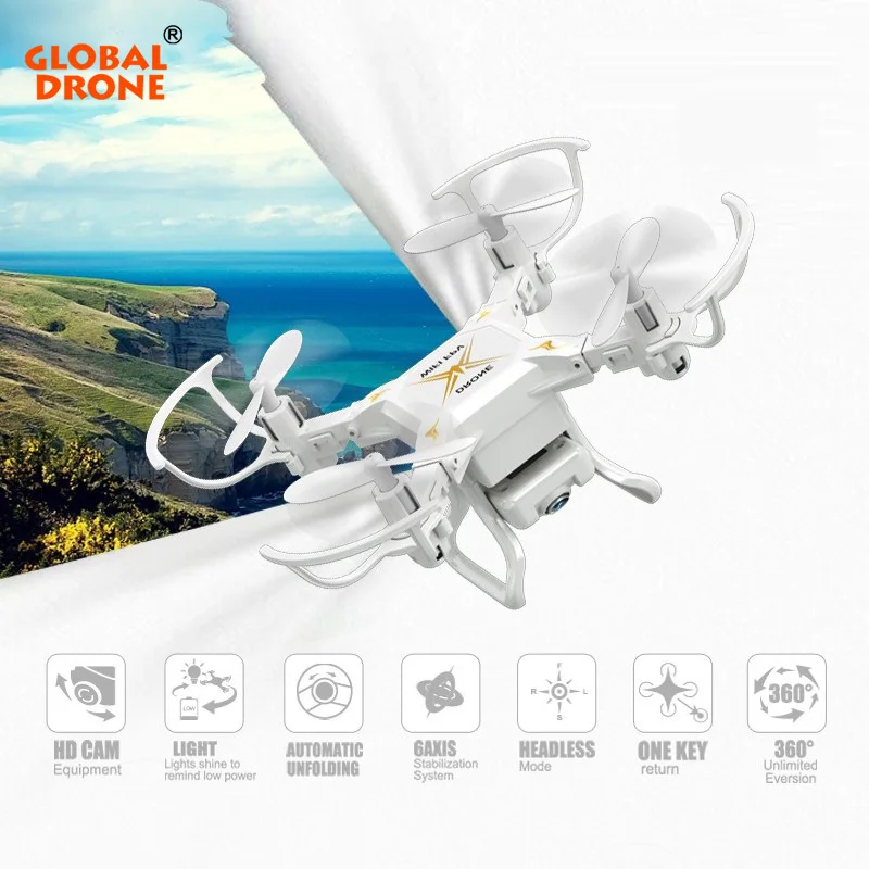 

Global Drone Mini Drone with Wifi Camera Headless Mode drones 6 Axis Gyro quadrocopter 2.4GHz 4CH RC Helicopter VS CX10 H36