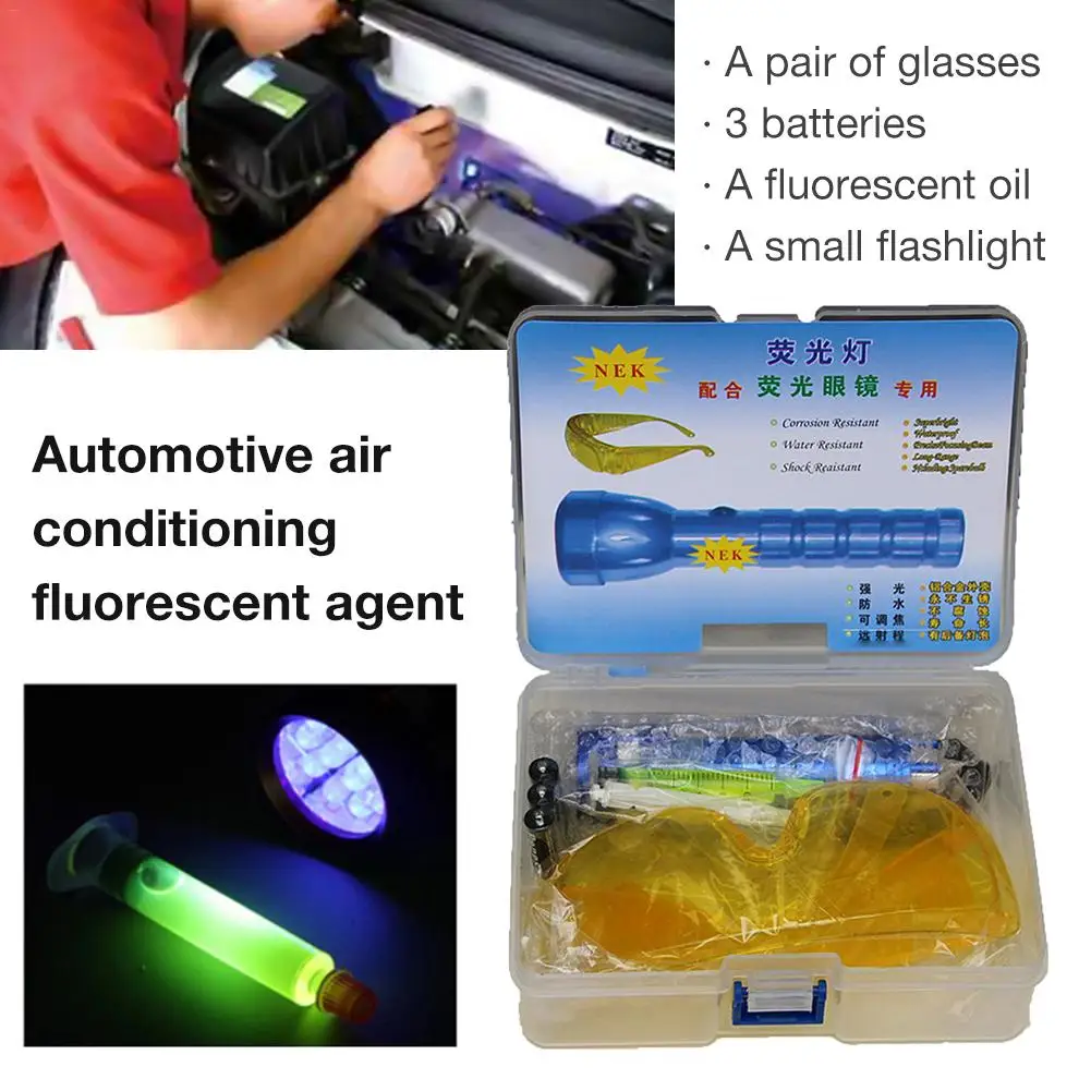 New 2019 Car R134A R12 Air Conditioning A/C Fluorescence Leak Detector