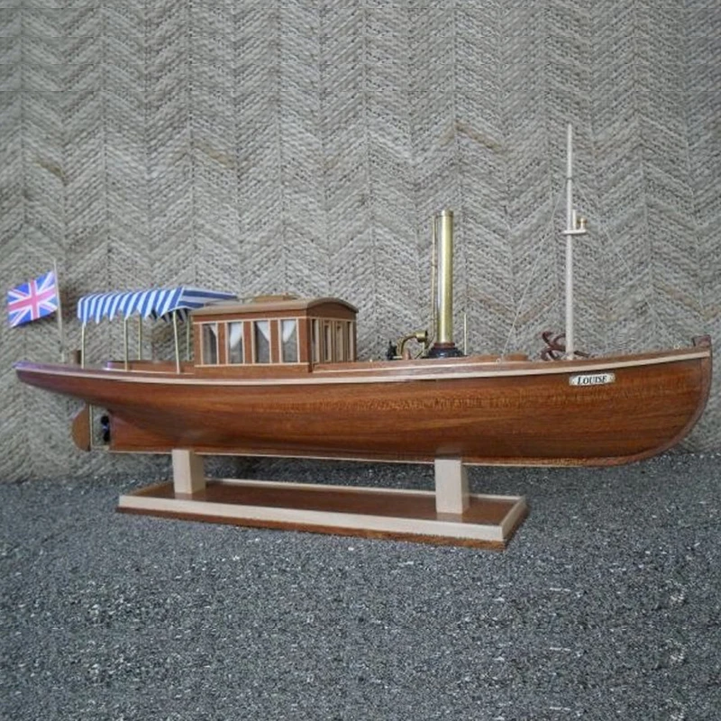 Деревянный корабль комплекты моделей DIY хобби поезд развивающая Игрушечная модель лодки деревянные 3d лазерная резка весы 1/26-Луиз нет. В викторианском стиле пароходом