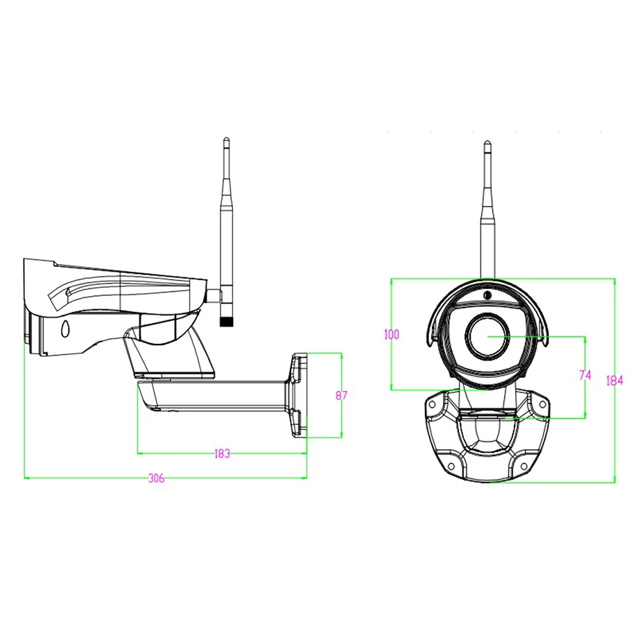 Stardot Full HD 1080P Bullet IP камера беспроводная 10X Zoom iPhone Android GSM 4G sim карта Wifi наружная