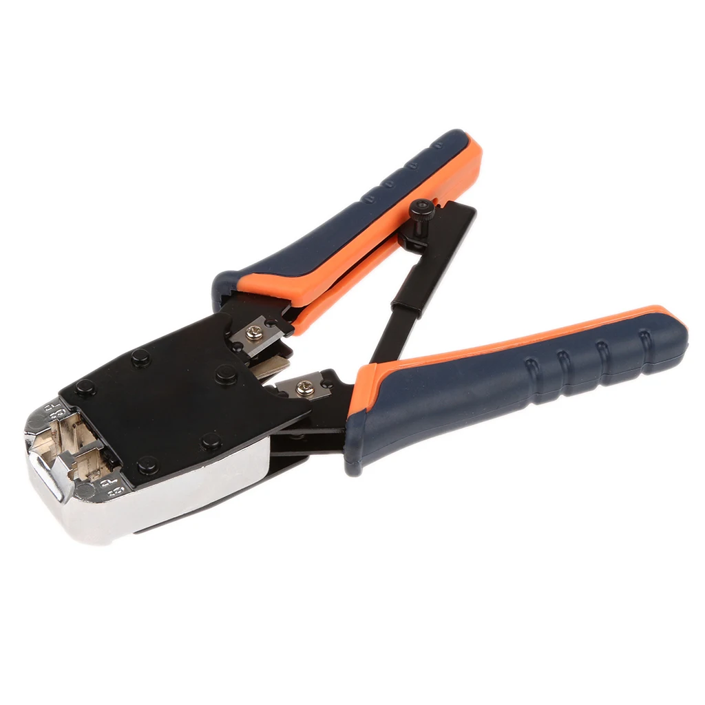 Обжимной инструмент для кабеля Ethernet RJ45 RJ12 RJ11 Щипцы Резак Инструмент для зачистки профессиональный кабель установка обжимной инструмент